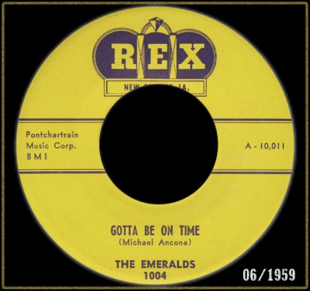 EMERALDS (NEW ORLEANS) - GOTTA BE ON TIME_IC#001.jpg