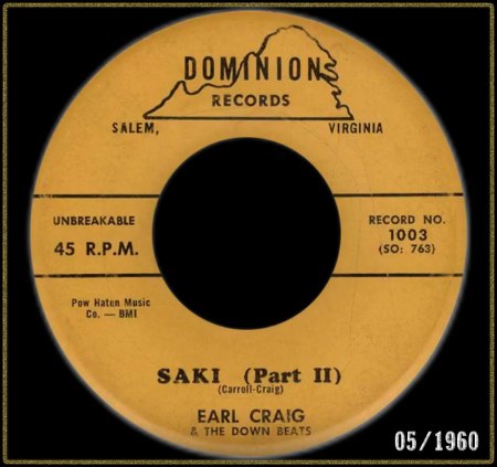 EARL CRAIG &amp; THE DOWN BEATS - SAKI PT. II_IC#001.jpg