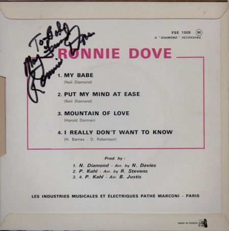 Dove, Ronnie - My Babe - mit Autogramm (2).jpg