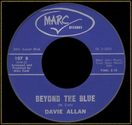 DAVIE ALLAN (DAVIE ALLAN &amp; THE ARROWS) - BEYOND THE BLUE_IC#003.jpg