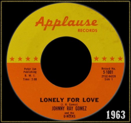 JOHNNY RAY GOMEZ &amp; THE U-NEEKS - LONELY FOR LOVE_IC#001.jpg