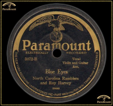 NORTH CAROLINA RAMBLERS &amp; ROY HARVEY - BLUE EYES_IC#002.jpg