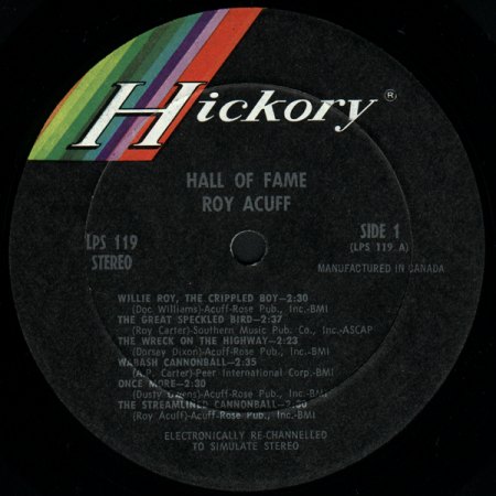 Acuff, Roy - Country Hall of Fame - Hickory LP  (4).jpg
