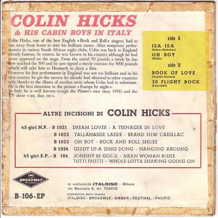 Hicks,Colin03Broadway B-106 EP Rückseite.jpg