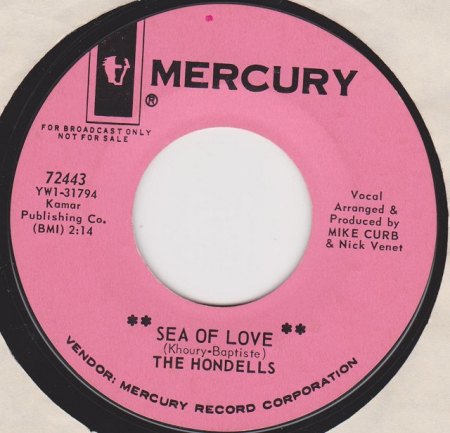 k-Sea of Love - Hondells - promo Label 001.jpg