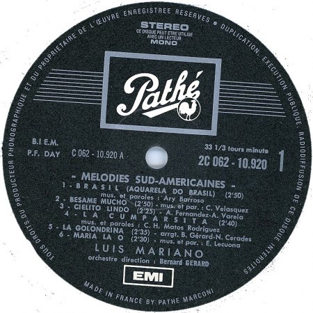 Luis Mariano Mélodies Sud - Américaines Label.jpg