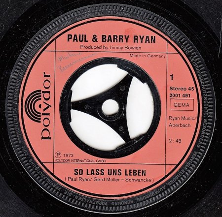 PAUL &amp; BARRY RYAN - So lass uns leben -A-.jpg