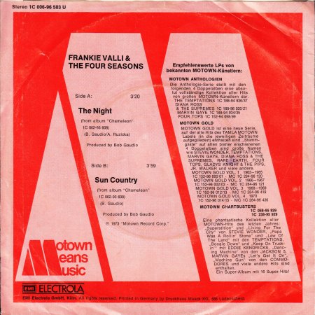 FRANKIE VALLI &amp; THE FOUR SEASONS - The Night - CV RS -.jpg