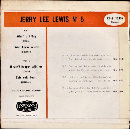 JERRY LEE LEWIS - LONDON