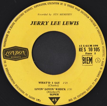 JERRY LEE LEWIS - LONDON