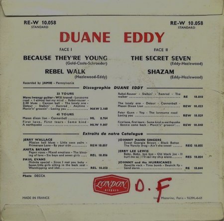 EDDY, Duane - französische Ausgaben!