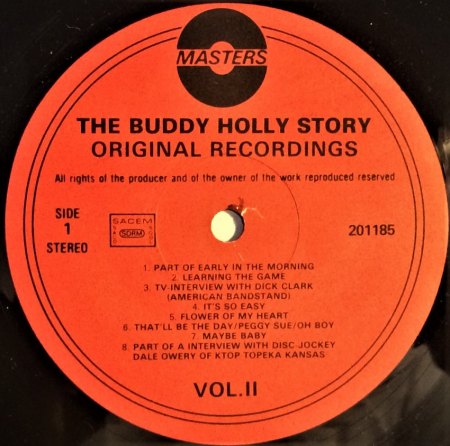 BUDDY HOLLY LPs
