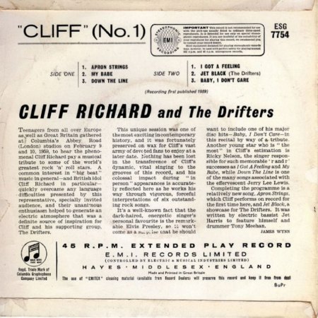 CLIFF RICHARD & THE SHADOWS - EP's aus England