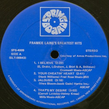 Frankie Laine und die Queen - LP's