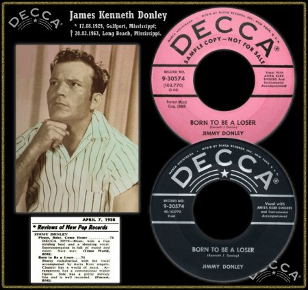 JIMMY DONLEY - BORN TO BE A LOSER