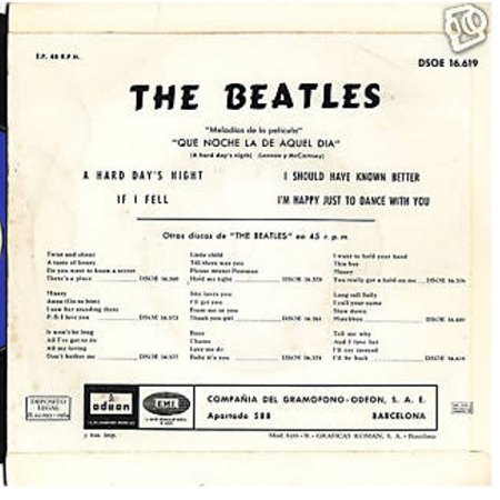 k-EP The Beatles arr DSOE 16619 Spain.jpg