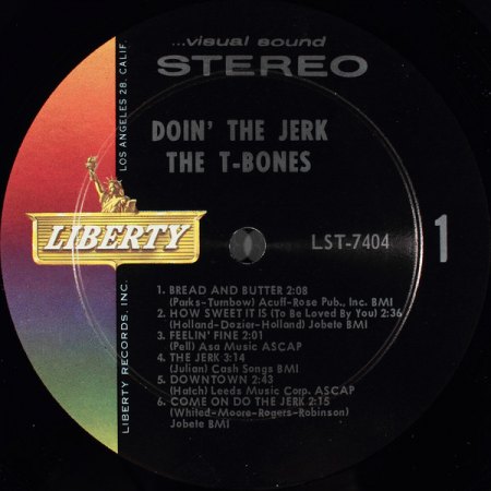 T-BONES - Surfband auf Liberty-Records USA