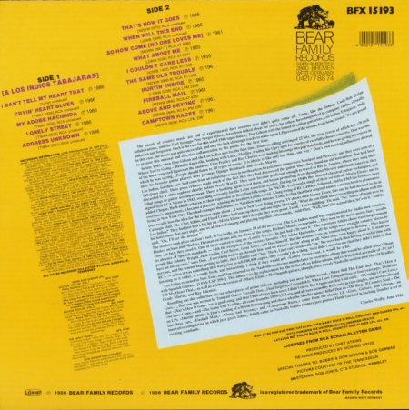 DON GIBSON - Diskographie (+ LP-Scans)