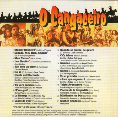 DIE GESETZLOSEN (O Cangaceiro) - Sound-Track