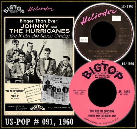 JOHNNY & THE HURRICANES - YOU ARE MY SUNSHINE