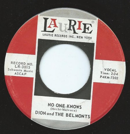 DION & THE BELMONTS - Singles & Bio