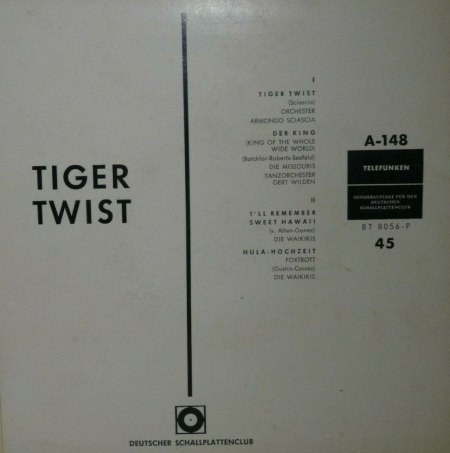 ARMANDO SCIASCIA - Tiger-Twist aus 'Tropico di notte'