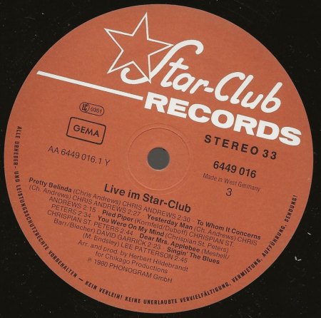 STAR-CLUB LPs