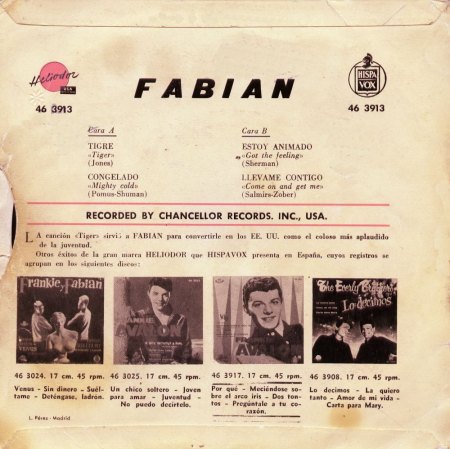 FABIAN - SINGLES UND EP'S