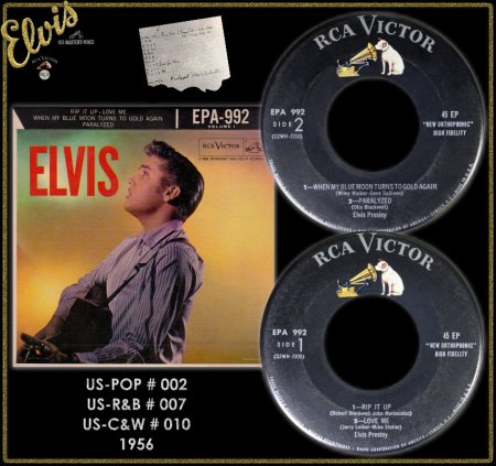 ELVIS PRESLEY RCA VICTOR EP EPA-992