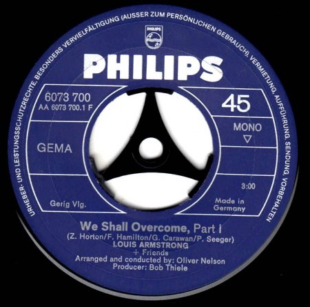 LOUIS ARMSTRONG - Singles auf PHILIPS und diverse Labels