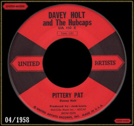 DAVEY HOLT & THE HUBCAPS - PITTERY PAT