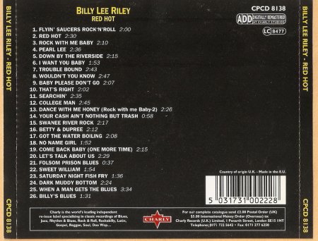 BILLY LEE RILEY