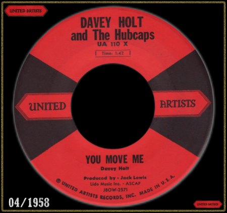 DAVEY HOLT & THE HUBCAPS - YOU MOVE ME