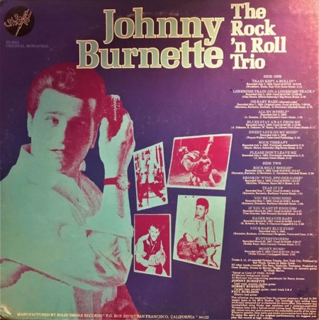 JOHNNY BURNETTE TRIO - LP