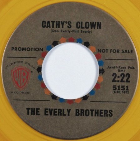 Everly Brothers - Warner Bros Singles USA