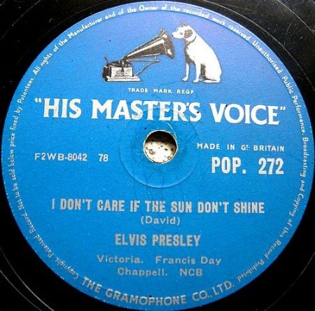 Presley,Elvis05UK HMV POP 272 IDon´tCareIfTheSunDontShine.jpg