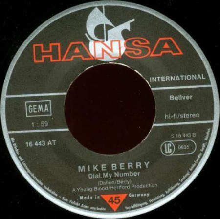 MIKE BERRY - DISCOGRAPHY