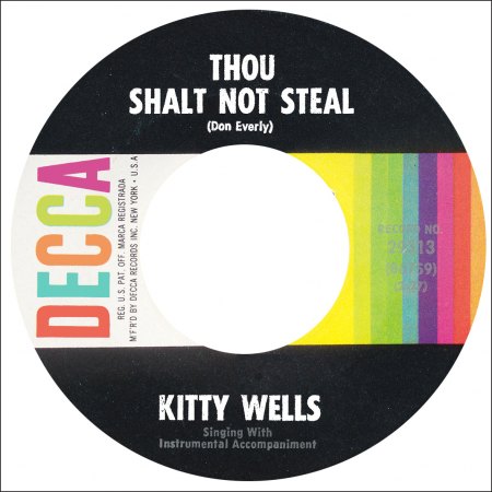 Decca 29313  - Thou Shalt Not Steal - Kitty Wells.jpg