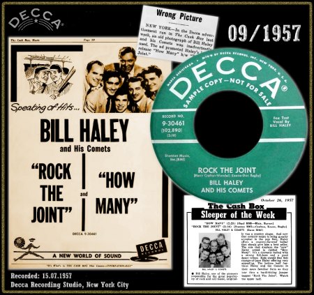 BILL HALEY WITH THE SADDLEMEN - ROCK THE JOINT [ESSEX]