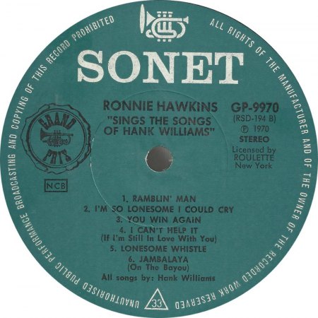 RONNIE HAWKINS