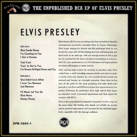 ELVIS PRESLEY RCA EP EPA-1254 UNPUBLISHED