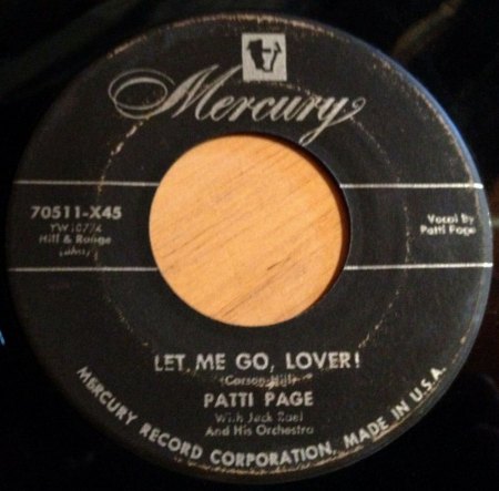 LET ME GO LOVER - Original Joan Weber