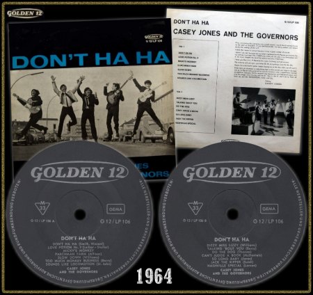 CASEY JONES & THE GOVERNORS GOLDEN 12 LP G12-LP-106