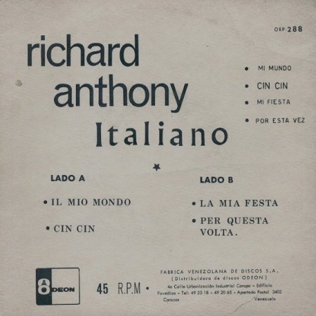 RICHARD ANTHONY