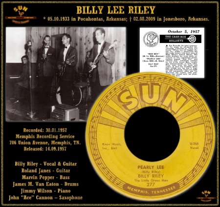 BILLY RILEY THE LITTLE GREEN MEN - PEARLY LEE