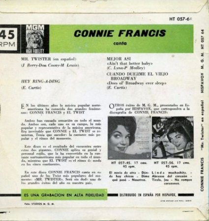 CONNIE FRANCIS EP's