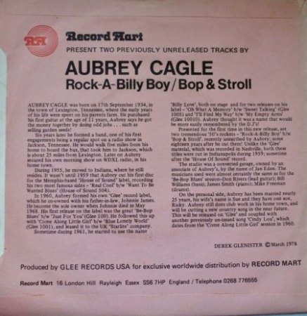 AUBREY CAGLE = BILLY LOVE