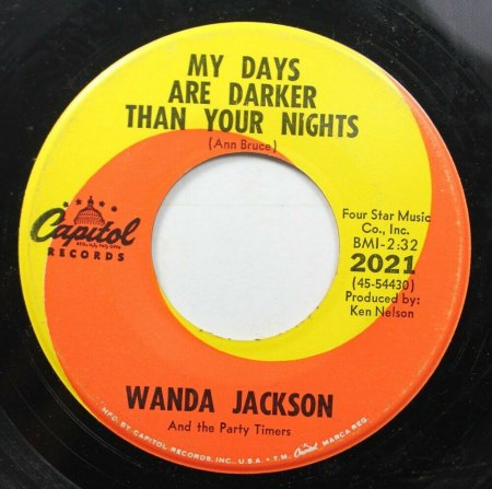 WANDA JACKSON - US spätere Single, EP's und LP's