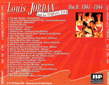 LOUIS JORDAN - CD's