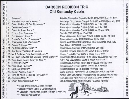 CARSON ROBISON